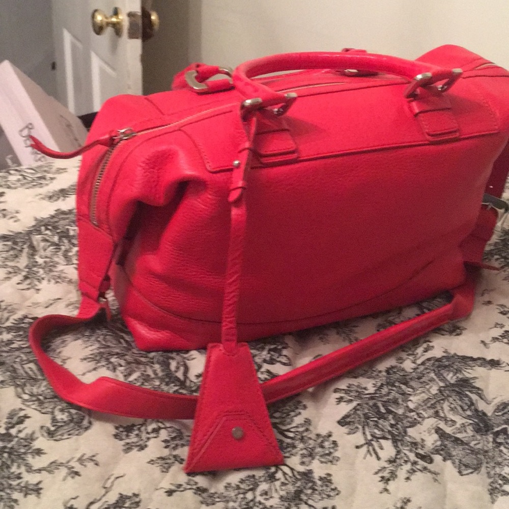 Diane Von Furstenberg East-West Drew Satchel Red